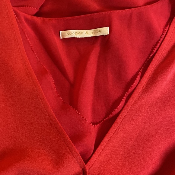 Cooper & Ella Gorgeous Double Lined Asymmetrical Detailed Top NeverUsed - Picture 7 of 11